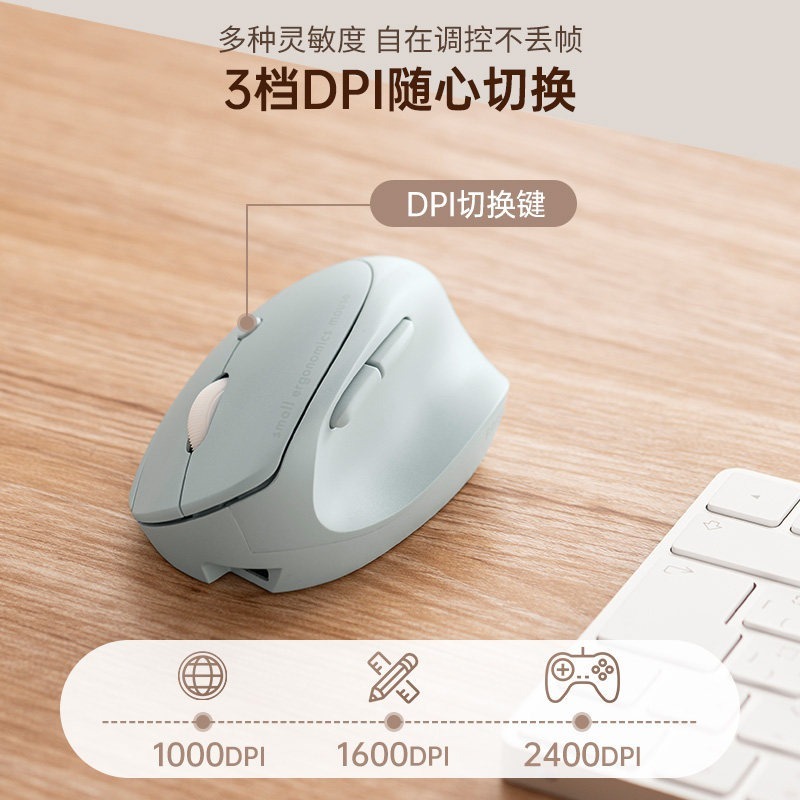 Gaming Keyboard 1 Hand - Ratón Inalámbrico Bluetooth SANWA 2.4G, Personalizado,
