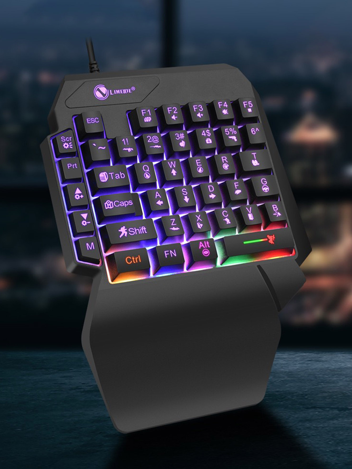 Gaming Keyboard Half - Teclado Mecánico de Una Mano para