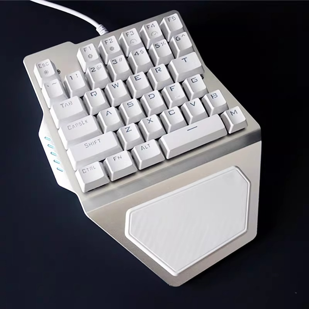 Gaming Keyboard 1 Hand - Teclado Pequeño Personalizado para Valorant V3,