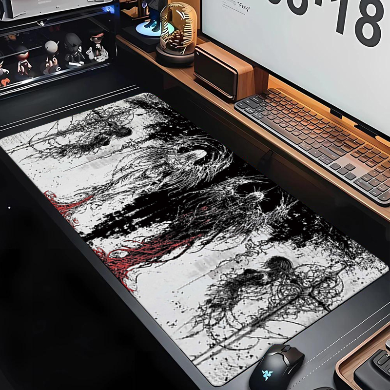 Keyboard Gaming Black - Alfombrilla de ratón de goma antideslizante