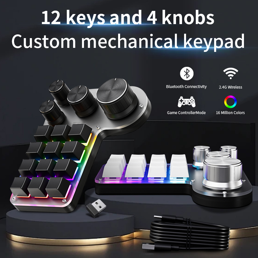 Gaming Keyboard 1 Hand - Teclado mecánico de 3 modos y