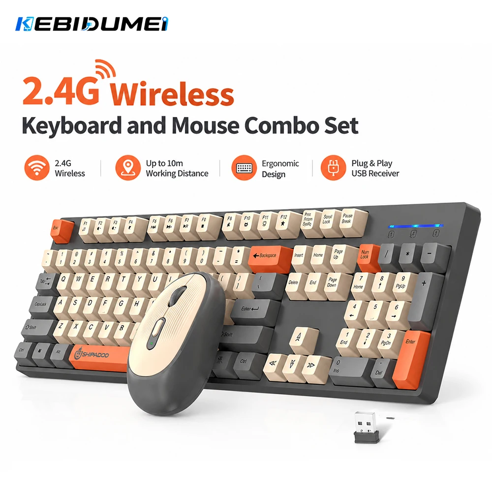 Gaming Keyboard Mouse And Headset Combo - KEBIDUMEI-Juego combinado de teclado y ratón