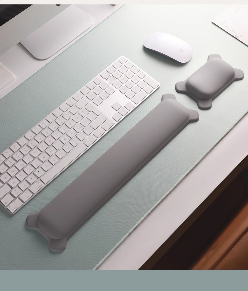 Keyboard Mouse Bundle Gaming - Reposamuñecas de silicona para ratón, reposamanos