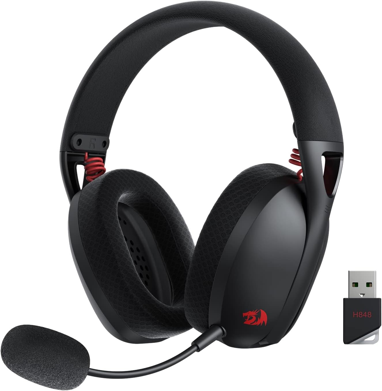 Gaming Keyboard Half - Redragon H848 Auriculares Bluetooth inalámbricos para