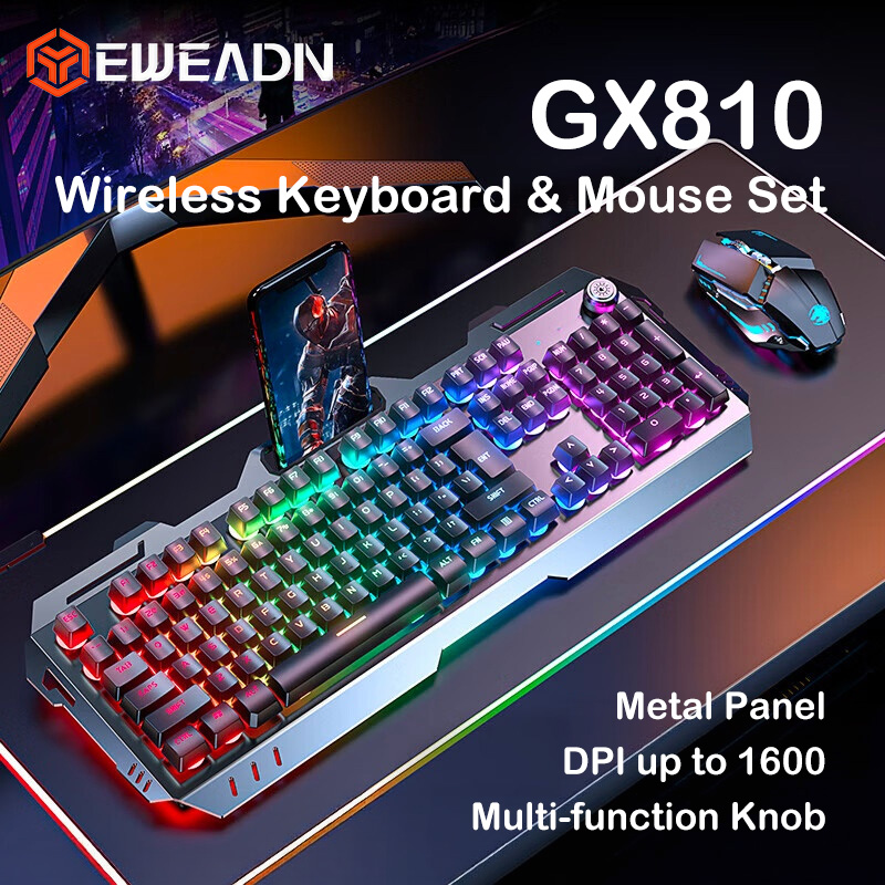 Gaming Keyboard Mouse And Headset Combo - EWEADN GX810 Combo de teclado y