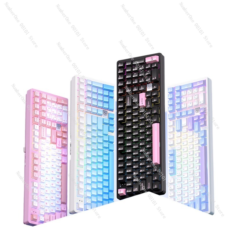 Gaming Keyboard Mechanical Wireless - Teclado mecánico de aleación de aluminio,