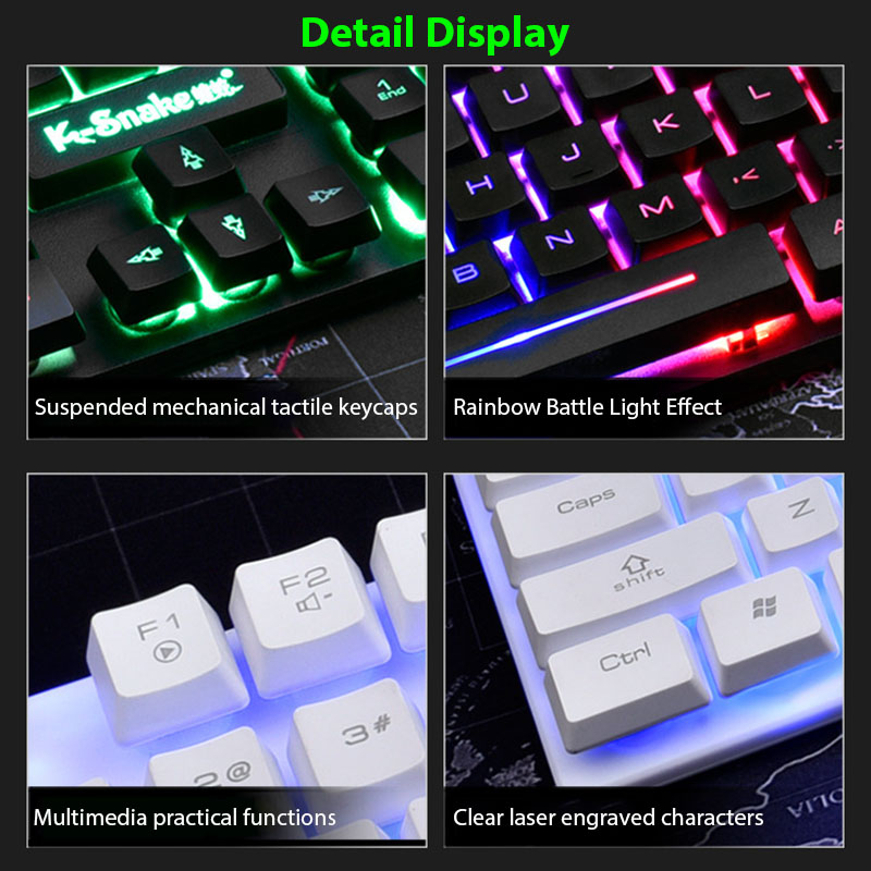 Juego de teclado y ratón KM320 - Gaming Keyboard Mouse And Headset Combo reseña y precio
