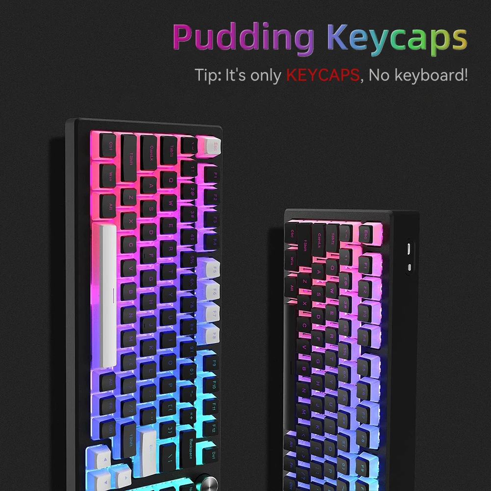Nuevas teclas Pudding PBT, 129 - Gaming Keyboard Half reseña y precio