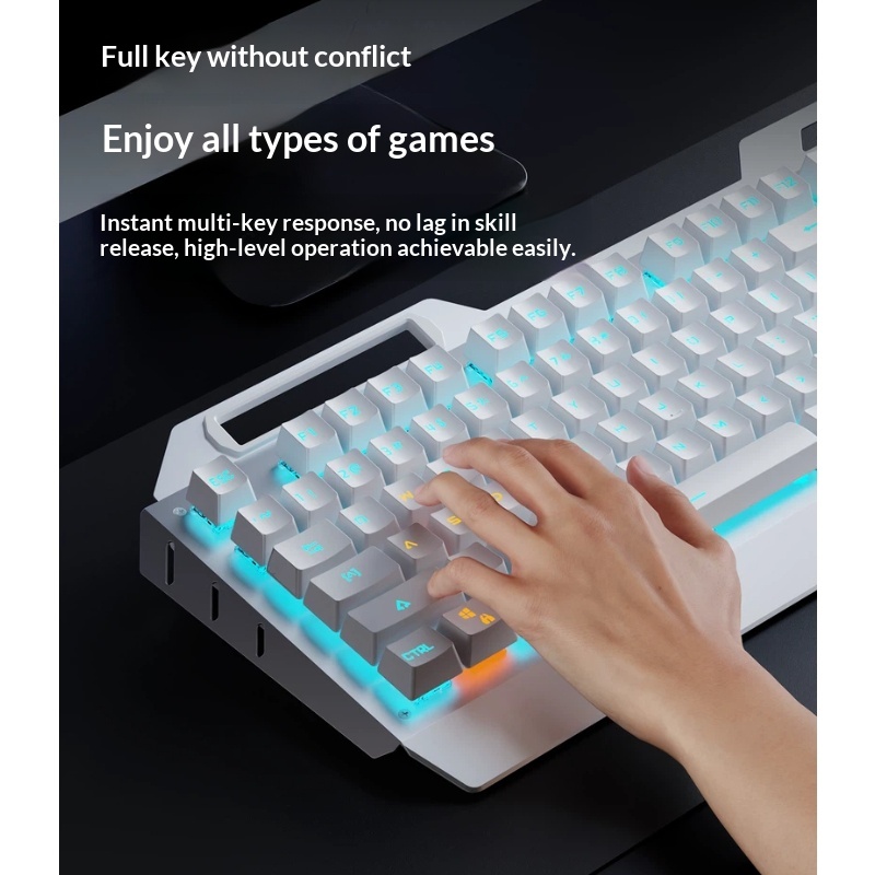 Combo de Teclado Mecánico Inal - Gaming Keyboard Mouse And Headset Combo reseña y precio