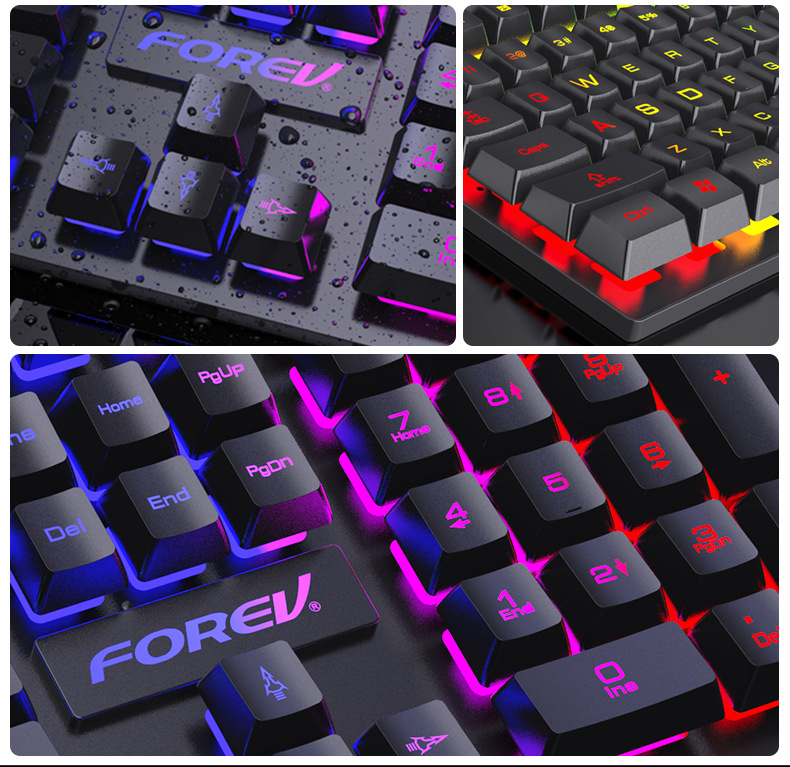 Teclado mecánico retroiluminad - Keyboard Mouse Bundle Gaming reseña y precio
