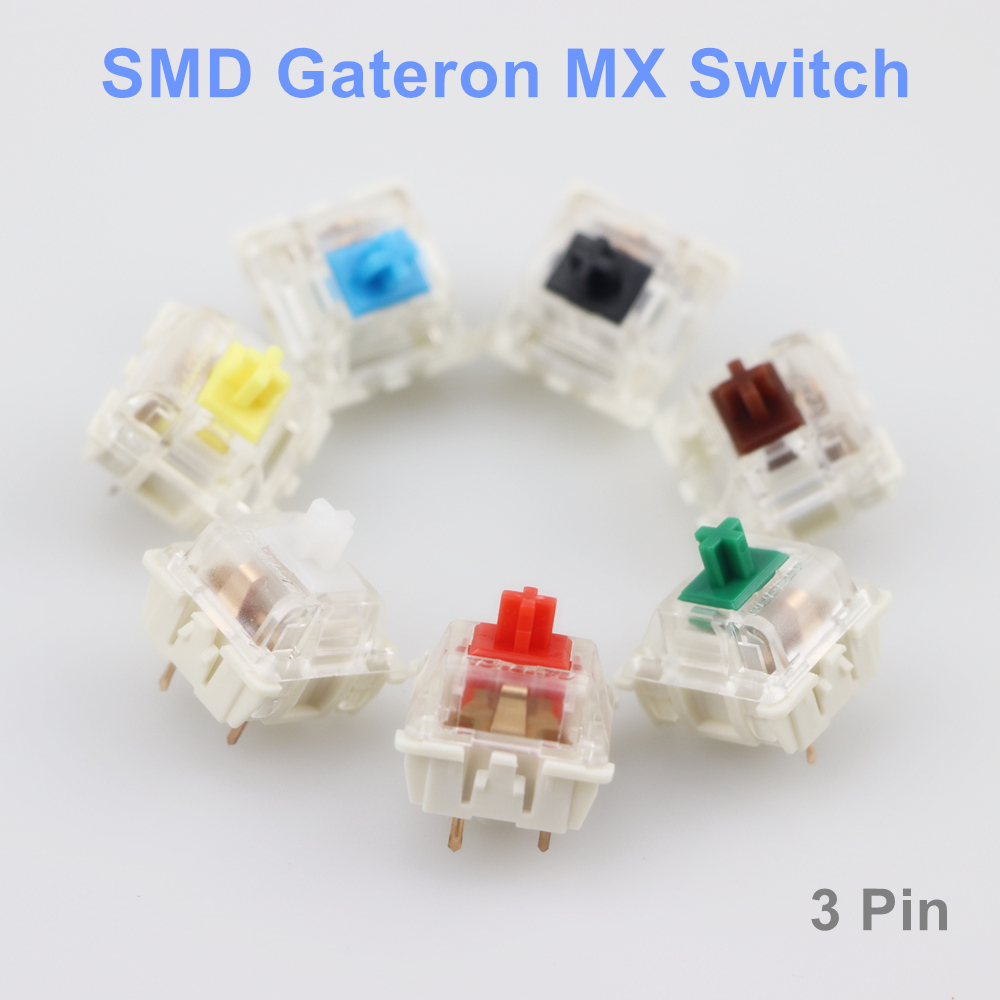 Gateron-interruptores SMD para - Keyboard Gaming Blue Switch reseña y precio
