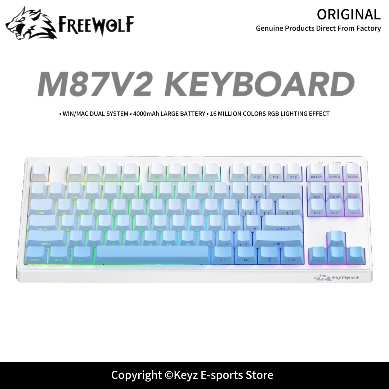 Teclado para Juegos Tri-Modo F - Keyboard Gaming Transparent reseña y precio