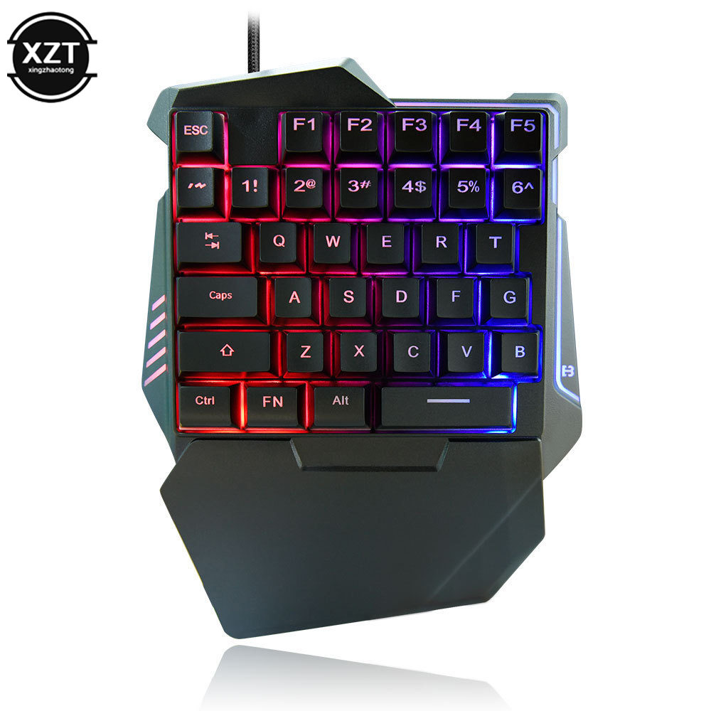 Teclado USB de una sola mano p - Gaming Keyboard Half reseña y precio