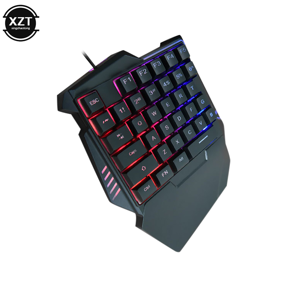 Teclado USB de una sola mano p - Gaming Keyboard Half reseña y precio
