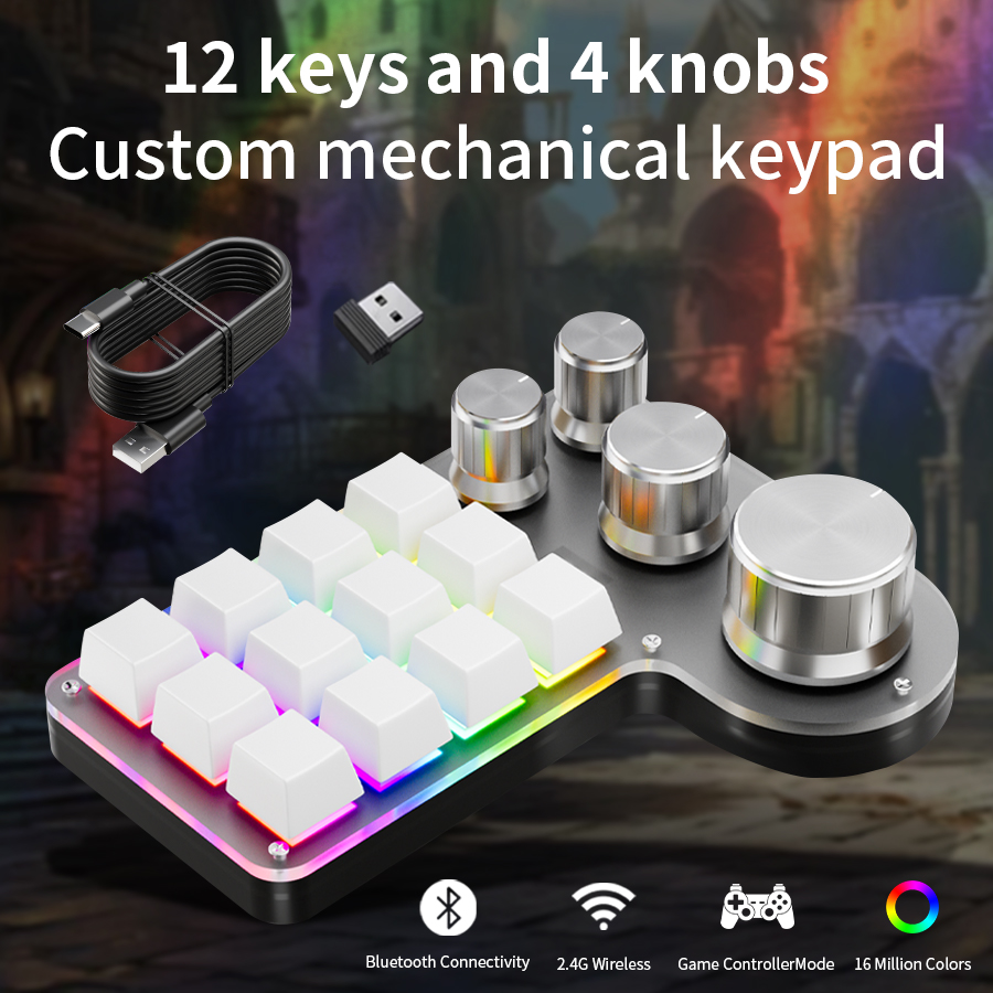 Teclado mecánico de 3 modos y  - Gaming Keyboard 1 Hand reseña y precio