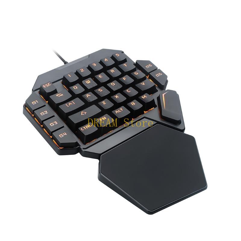 Sola mano RGB luminoso retroil - Gaming Keyboard 1 Hand reseña y precio
