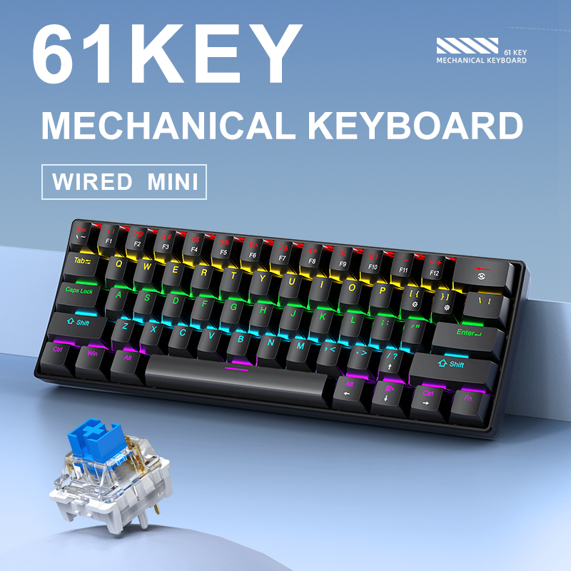 Teclado Mecánico para Juegos K - Keyboard Gaming Blue Switch reseña y precio
