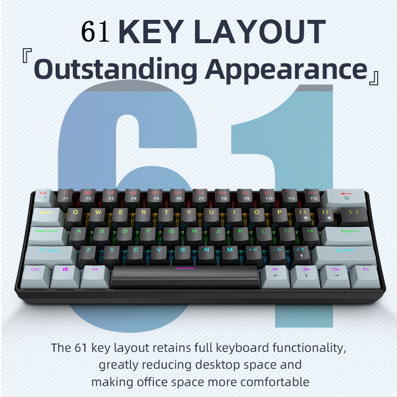 Teclado Mecánico para Juegos K - Keyboard Gaming Blue Switch reseña y precio