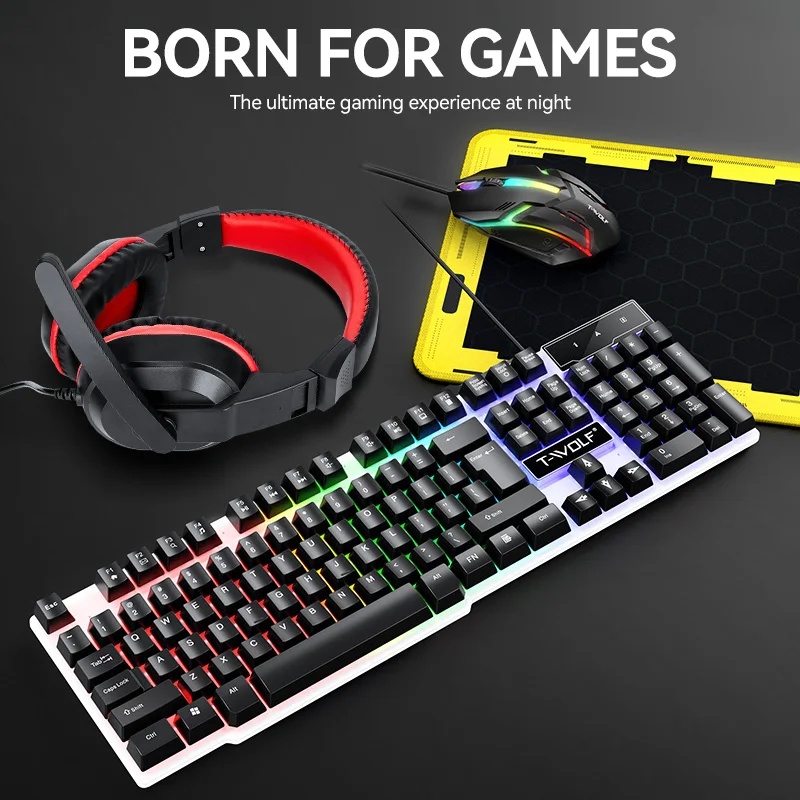 NUEVO Combo de Teclado y Ratón - Gaming Keyboard Mouse And Headset Combo reseña y precio