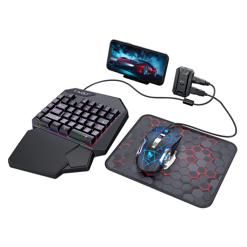 Combo de Teclado y Ratón para  - Gaming Keyboard Half reseña y precio