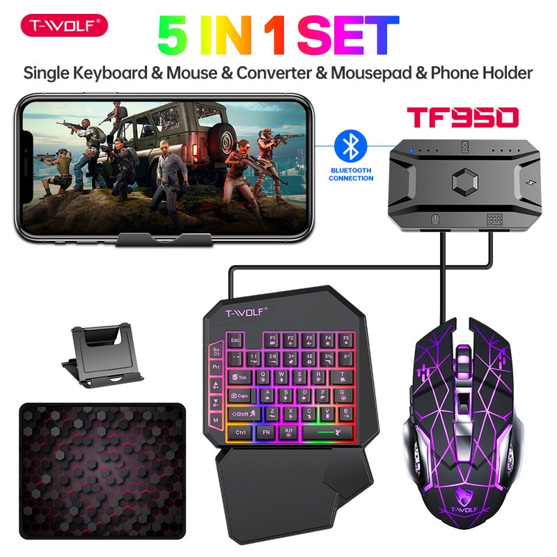 Combo de Teclado y Ratón para  - Gaming Keyboard Half reseña y precio