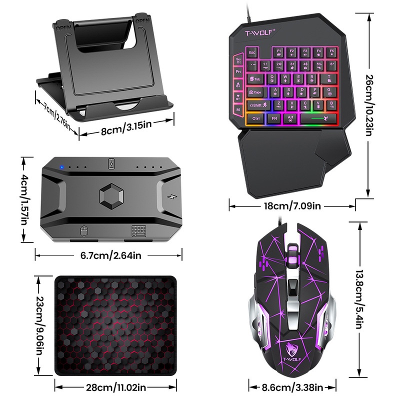 Combo de Teclado y Ratón para  - Gaming Keyboard Half reseña y precio