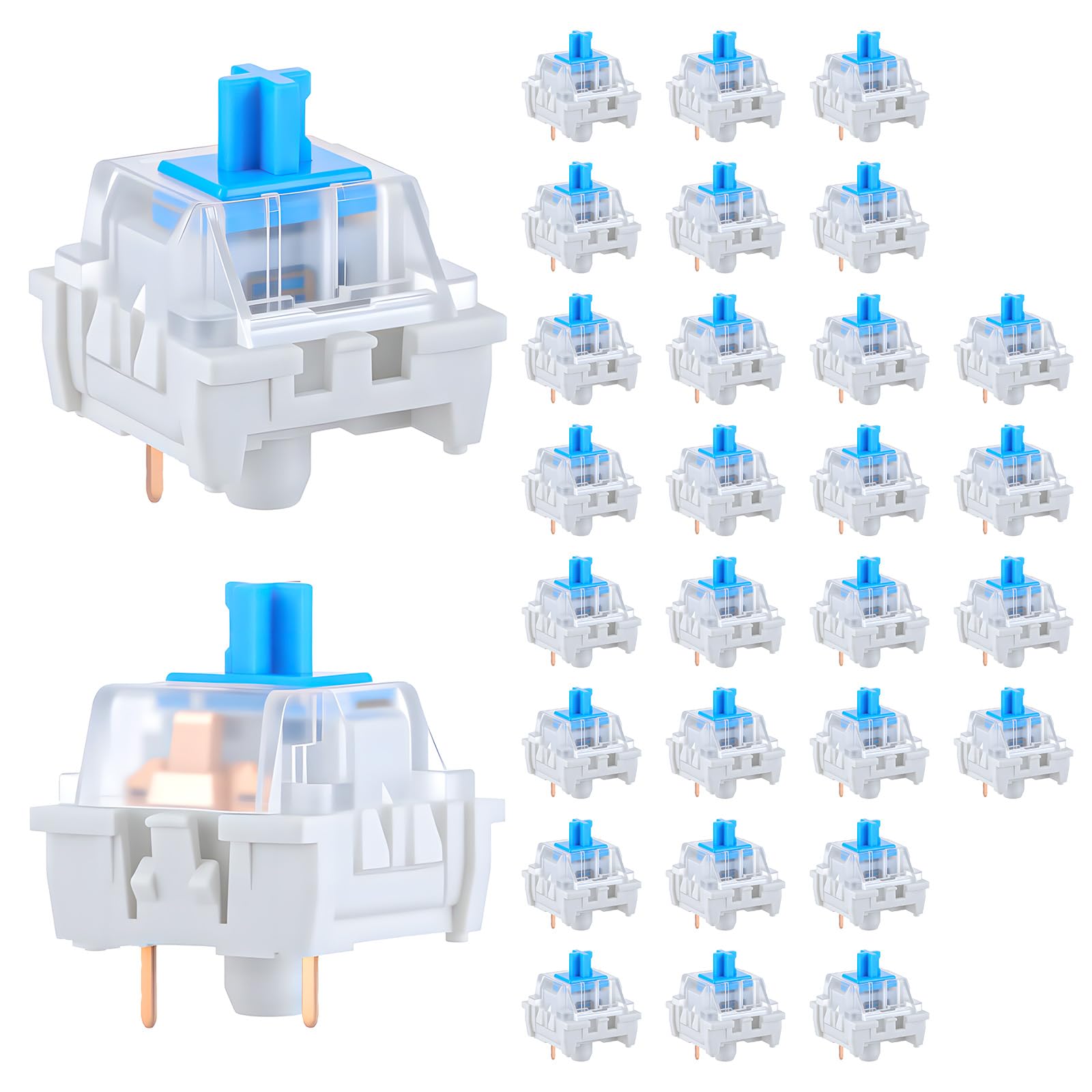 30 interruptores mecánicos par - Keyboard Gaming Blue Switch reseña y precio
