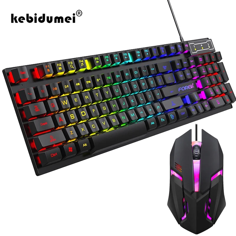 Teclado mecánico retroiluminad - Gaming Keyboard Mouse And Headset Combo reseña y precio