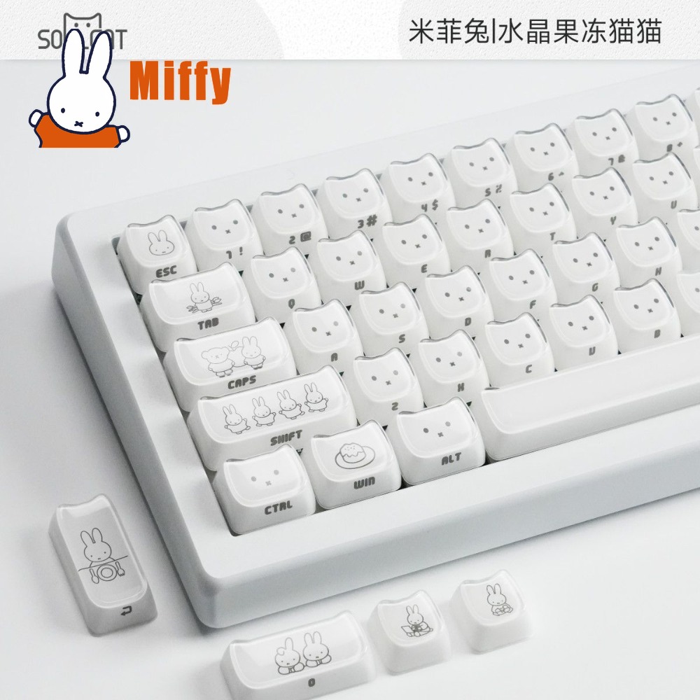 Teclas Kawaii Miffy, Lindas Te - Gaming Keyboard Ergo reseña y precio
