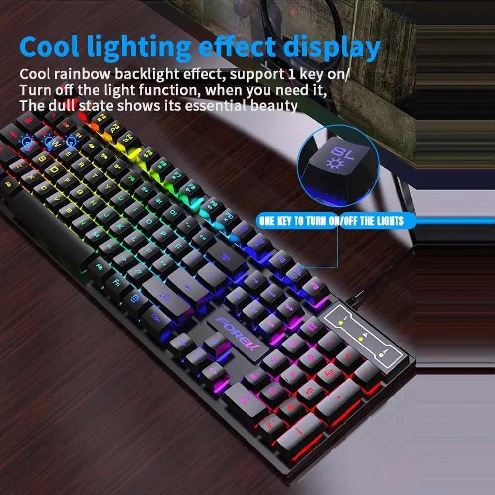 Kebidumei-Teclado mecánico ret - Gaming Keyboard Half reseña y precio