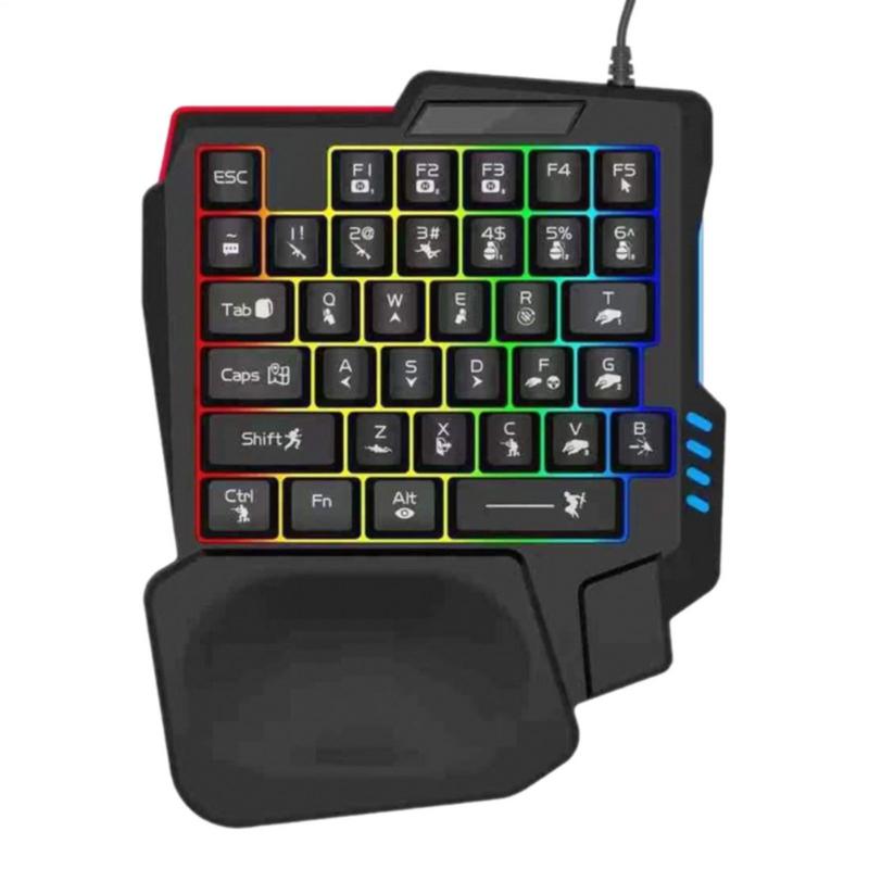 Teclado para juegos de 35 tecl - Gaming Keyboard Half reseña y precio