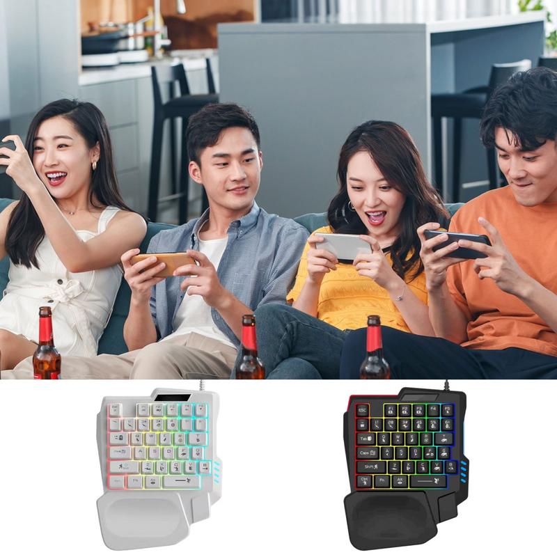 Teclado para juegos de 35 tecl - Gaming Keyboard Half reseña y precio