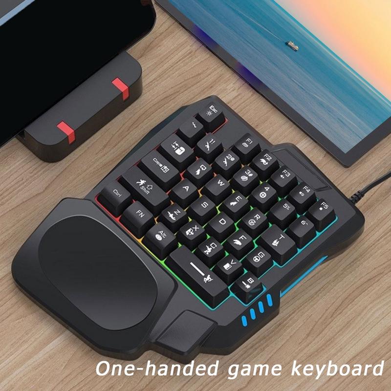 Teclado para juegos de 35 tecl - Gaming Keyboard Half reseña y precio