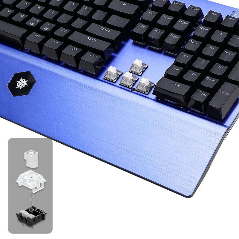 HEXGEARS GK739 Teclado de dise - Keyboard Gaming Blue Switch reseña y precio