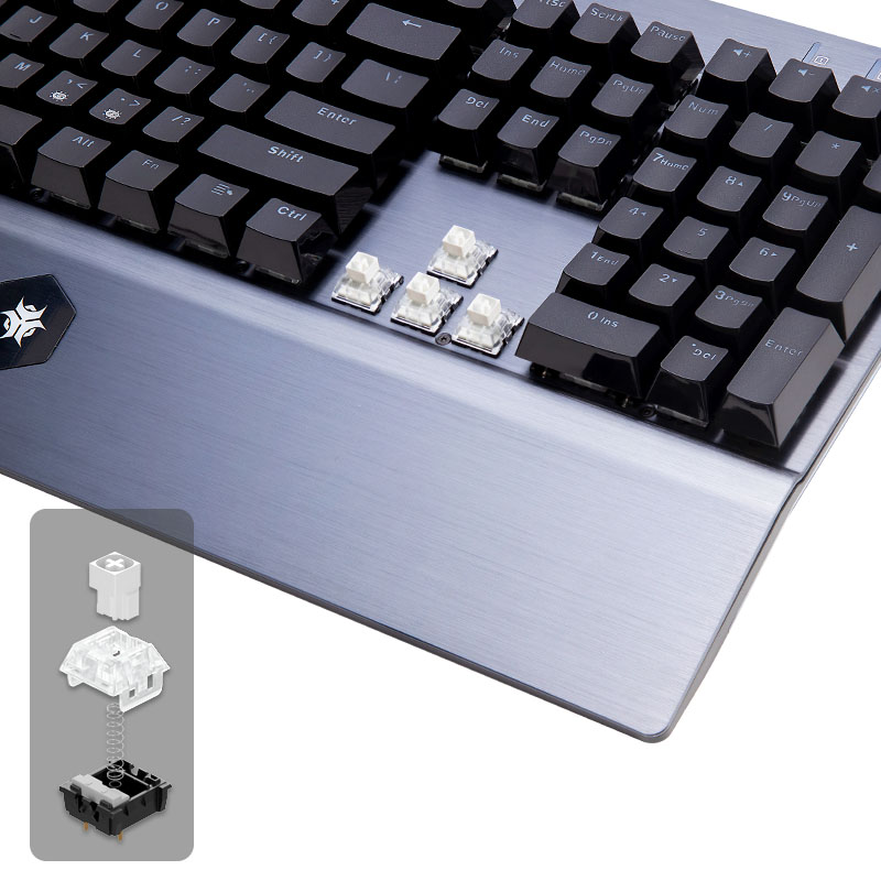 HEXGEARS GK739 Teclado de dise - Keyboard Gaming Blue Switch reseña y precio